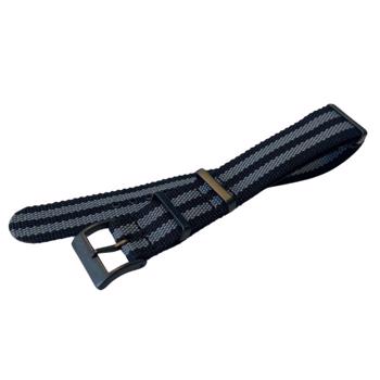 Black Canvas watchstrap - 24 mm