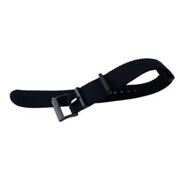 Black Canvas watchstrap - 20 mm