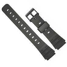 Casio original ERSATZBAND, schwarzes Uhrenarmband für bla 3318-MDA-S104 & MDA-S10H