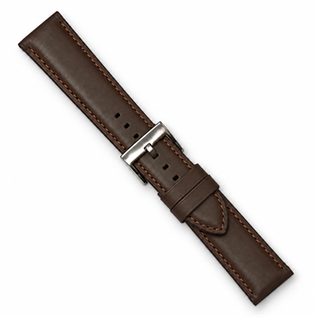Brown Lam watchstrap - 18 mm