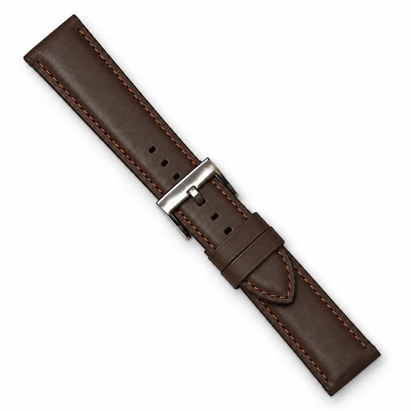 Brown Lam watchstrap - 20 mm