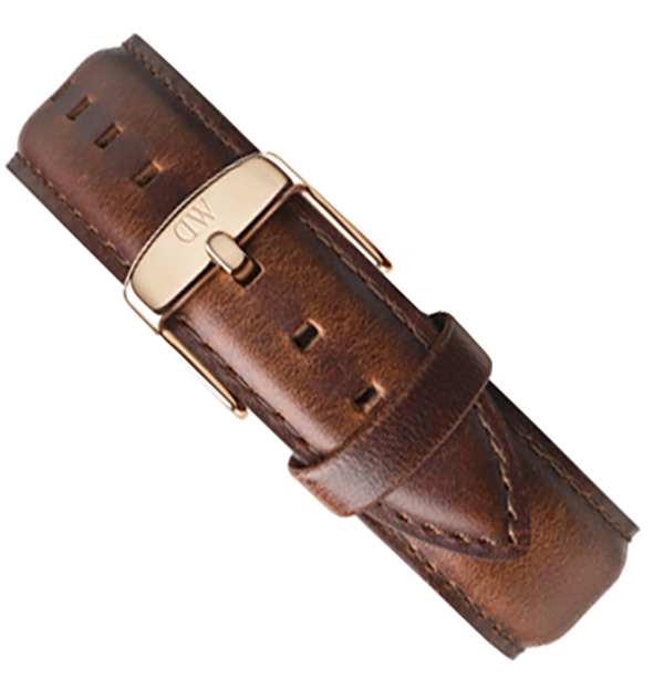 Daniel Wellington Classic St. Mawes Uhrenarmband 20 mm aus Leder in Roségold