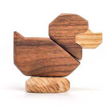 Fablewood Die Ente - Der See-Nutzer - Holzfigur mit Magneten
