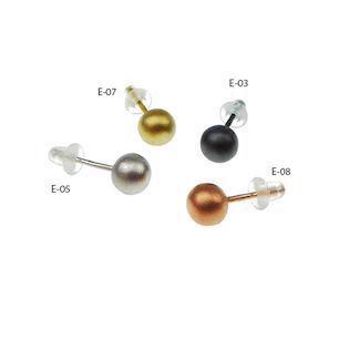 San - Link of joy Auswechselbare 925 Sterling Silber Ohrringe matt vergoldet, Modell E-07