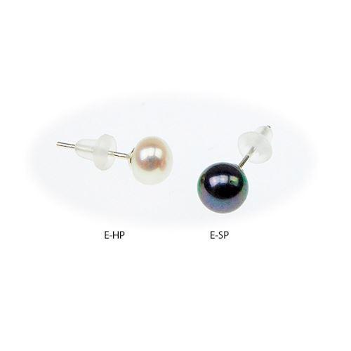 San - Link of joy Auswechselbare 925 Sterling Silber Ohrringe schwarz glatt, Modell E-SP