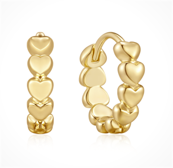 Vergoldete Creolen, von Støvring Design