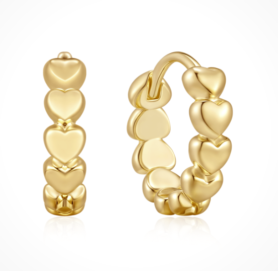 Vergoldete Creolen, von Støvring Design