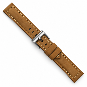 Cognac Vintage leather watchstrap - 22 mm