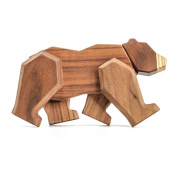 Fablewood Der Bär - Der Weise - Holzfigur mit Magneten