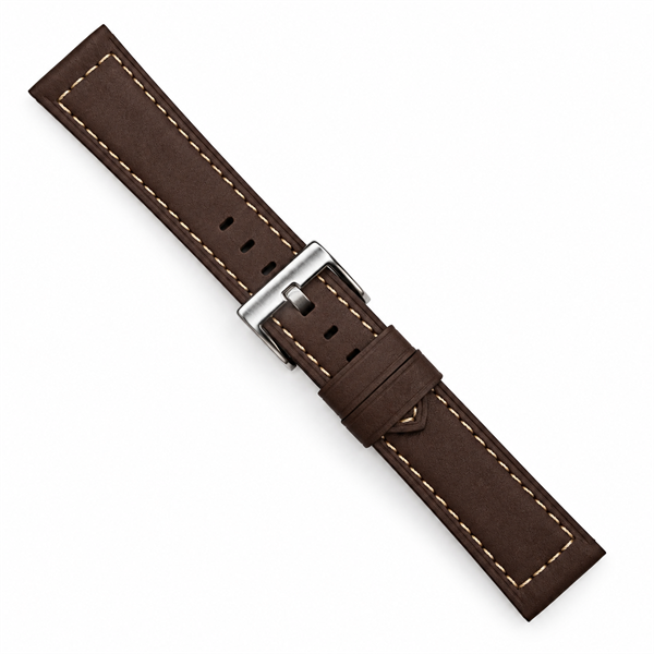 Brown Vintage leather watchstrap - 20 mm