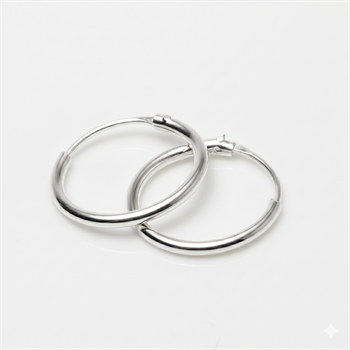 Creolen aus Silber, Ø 13 mm und 1,2 mm dick, Modell 281215