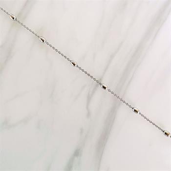 Copenhagen Smykker Silber Fußkette mit Kugeln 24+3 cm