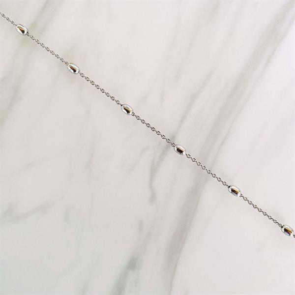 Copenhagen Smykker Silber Fußkette mit Kugeln 24+3 cm
