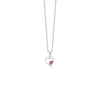 Scrouples Kinderanhänger Marienkäfer aus 925 Silber mit Kette