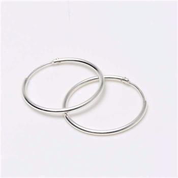 Creol Smykker Creol Ohrringe 925 Silber 1,2x25 mm