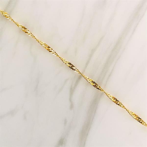 Guld & Sølv Design Singapore Anklette vergoldet