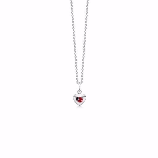 Noa Kids Jewellery Marienkäfer-Anhänger aus Silber mit Kette