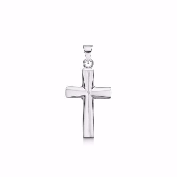 Siersbøl Kreuzanhänger aus Silber 30 mm