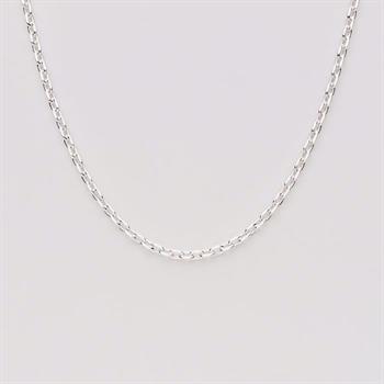BNH Anker Facet Halskette 60 cm in Silber