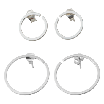 Silber-Ohrringe für Anhänger in 16 und 24 mm
