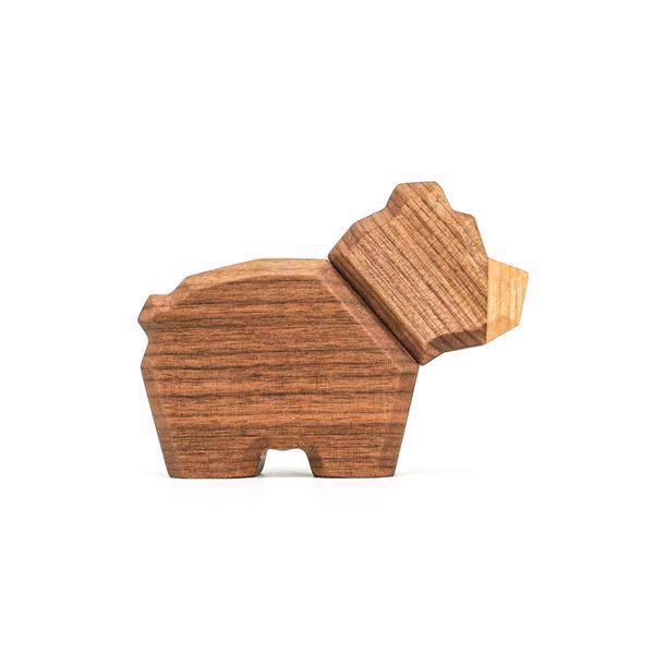 Fablewood Bärenjunges - Holzfigur mit Magneten