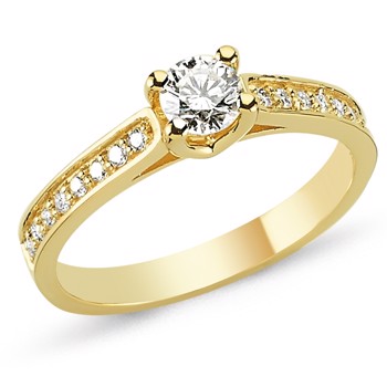 Bella Ring aus 14 Karat Gold mit Diamanten von 0,15 bis 0,63 Karat