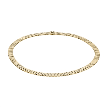 Ziegelstein 14 kt Gold Halskette