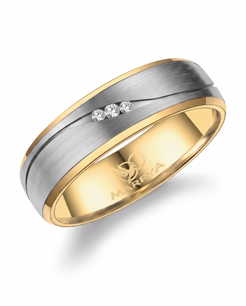 Marrya Titanium mit vergold, traueringe TI-50