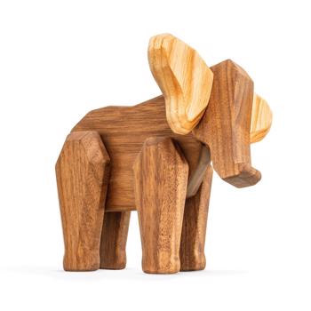 Fablewood Elefantenmutter - Sanft. Mächtig. Liebevoll - Holzfigur mit Magneten