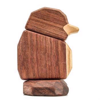 Fablewood Pengvin kid - Schneeabenteurer - Holzfigur mit Magneten zusammengesetzt