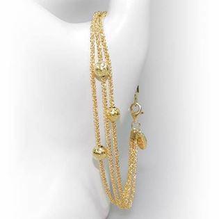 San - Link of joy Starlight Beads 925 Sterling Silber Halskette vergoldet