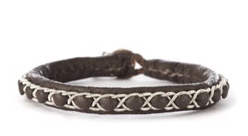 BeChristensen SELMA Handgewebtes Sami-Armband in braun