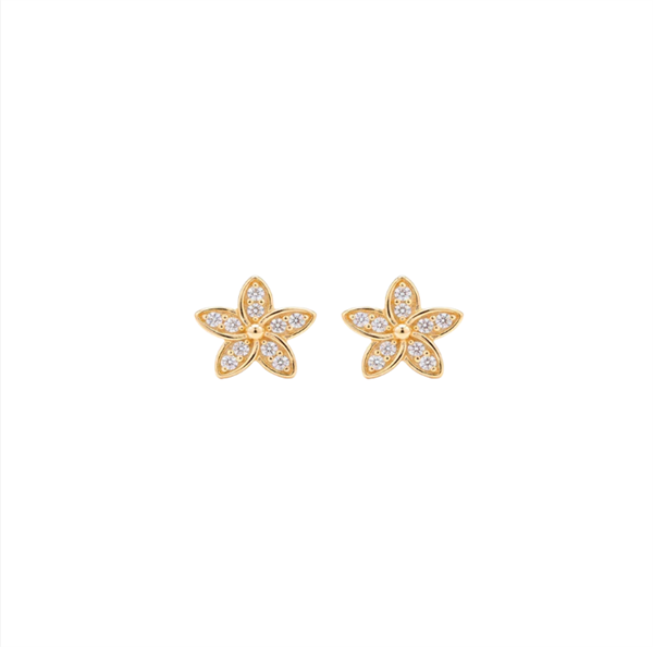 Christina Jewelry & Watches Flower Heaven Ohrstecker vergoldetes Silber