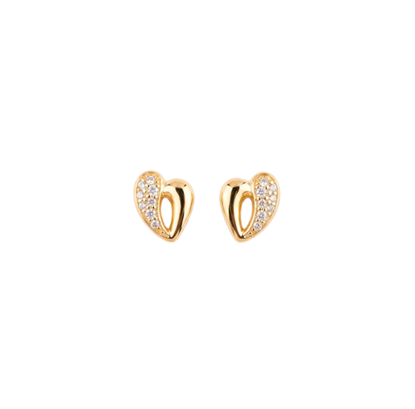 Christina Jewelry & Watches My Heart Ohrstecker vergoldetes Silber