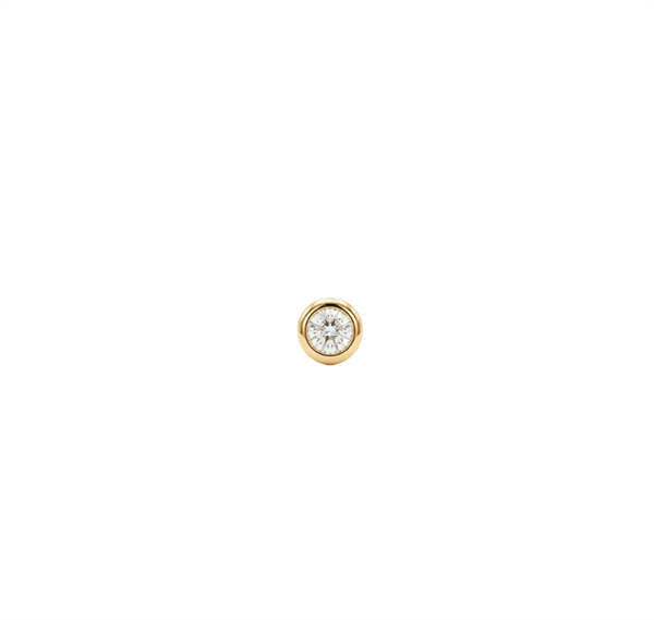 Christina Jewelry & Watches Single Diamond LG Charm vergoldetes Silber
