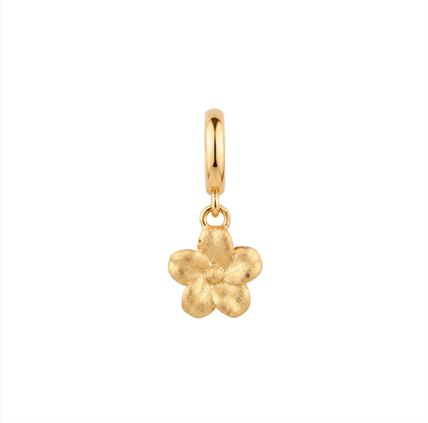 Christina Jewelry & Watches Flower Grace Charm 6 mm vergoldet, Silber