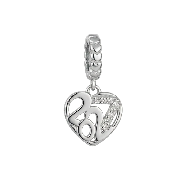 Christina Jewelry & Watches Year 2027 Charm Silber 6 mm