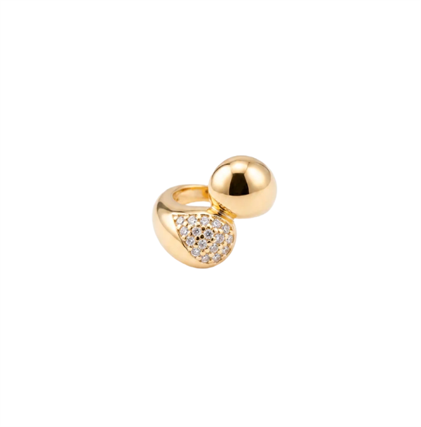 Christina Jewelry & Watches Water Drops Charm 6 mm vergoldetes Silber