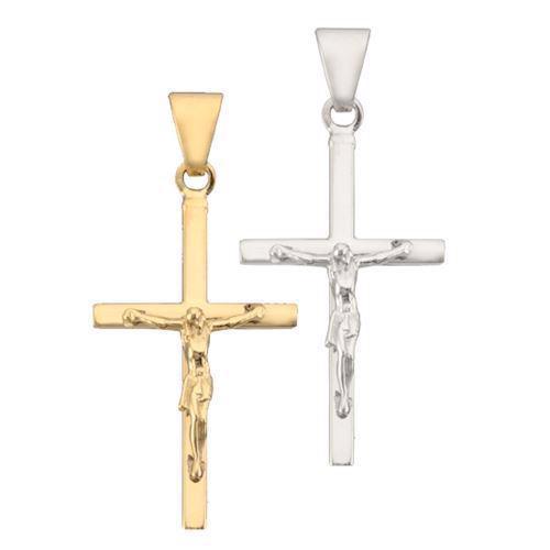 Stuhlkreuz mit Jesus, Silber oder Gold - Verschiedene Größen