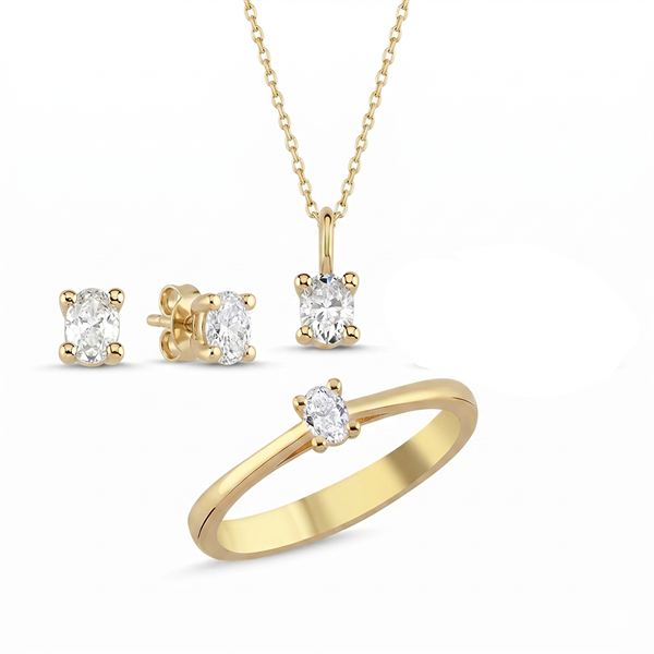 Nuran set , mit insgesamt 0,92 ct Wesselton SI