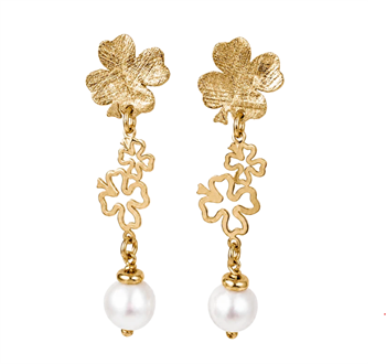Aagaard Lucky Pearl Ohrringe aus vergoldetem Silber mit Perlen