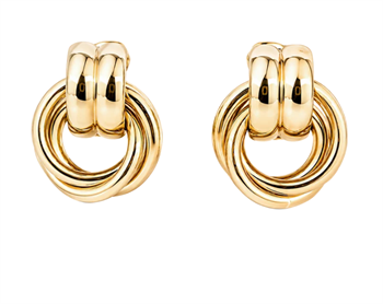 Aagaard Twist Ohrringe vergoldetes Silber