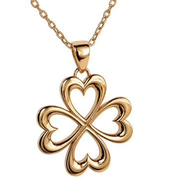 Aagaard Clover of Love Anhänger aus 8 Karat Gold