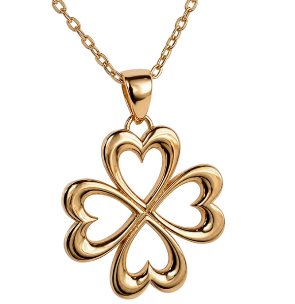 Aagaard Clover of Love Anhänger aus 8 Karat Gold