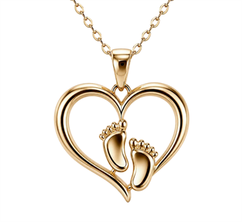 Aagaard Heartsteps Anhänger 8 Karat Gold