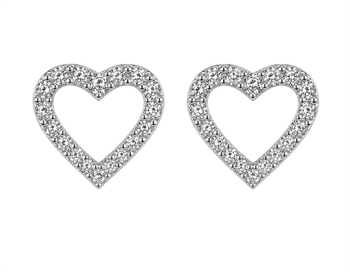 Aagaard Ohrstecker Silber Herz Open Heart