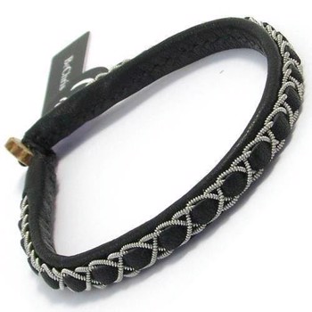 BeChristensen SELMA Handgewebtes Sami-Armband in schwarz