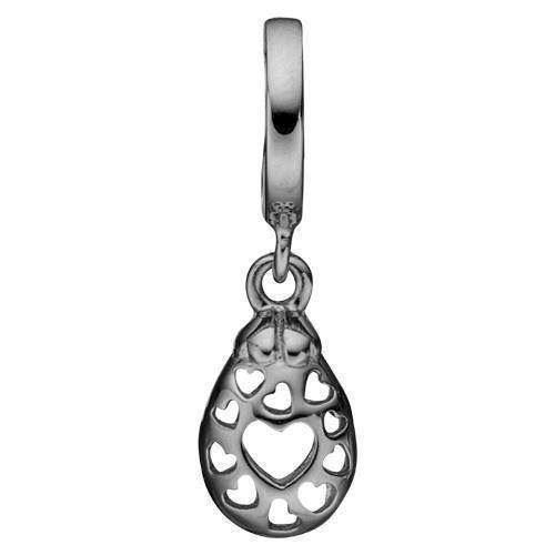 Christina Collect 925 Sterlingsilber Secret Hearts schwarz rhodiniert mit Herzen, Modell 610-B58