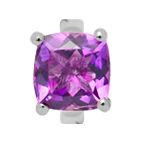 650-S10Amethystp , Christina Collect quadratische Amathyst-Ringe