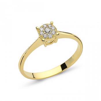 Coronet Ringe aus 14 Karat Gold mit 0,11 - 016 - 0,21 oder 0,37 Karat Brillant